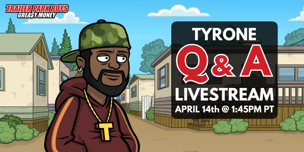 TPBGAME's tweet photo. Listen up Sh*thawks! We’ve got big news! T and the Roc Pile are gonna be runnin’ sh*t tomorrow on the live stream with Kevin. They’re gonna be doin some Q&A like TRUE business ma'fks. Tune in at 1:45PM PST, know'm'sayin'? #TPBESG #TrailerParkBoys #ESG420 #TPB420 https://t.co/8xZc18Ekau