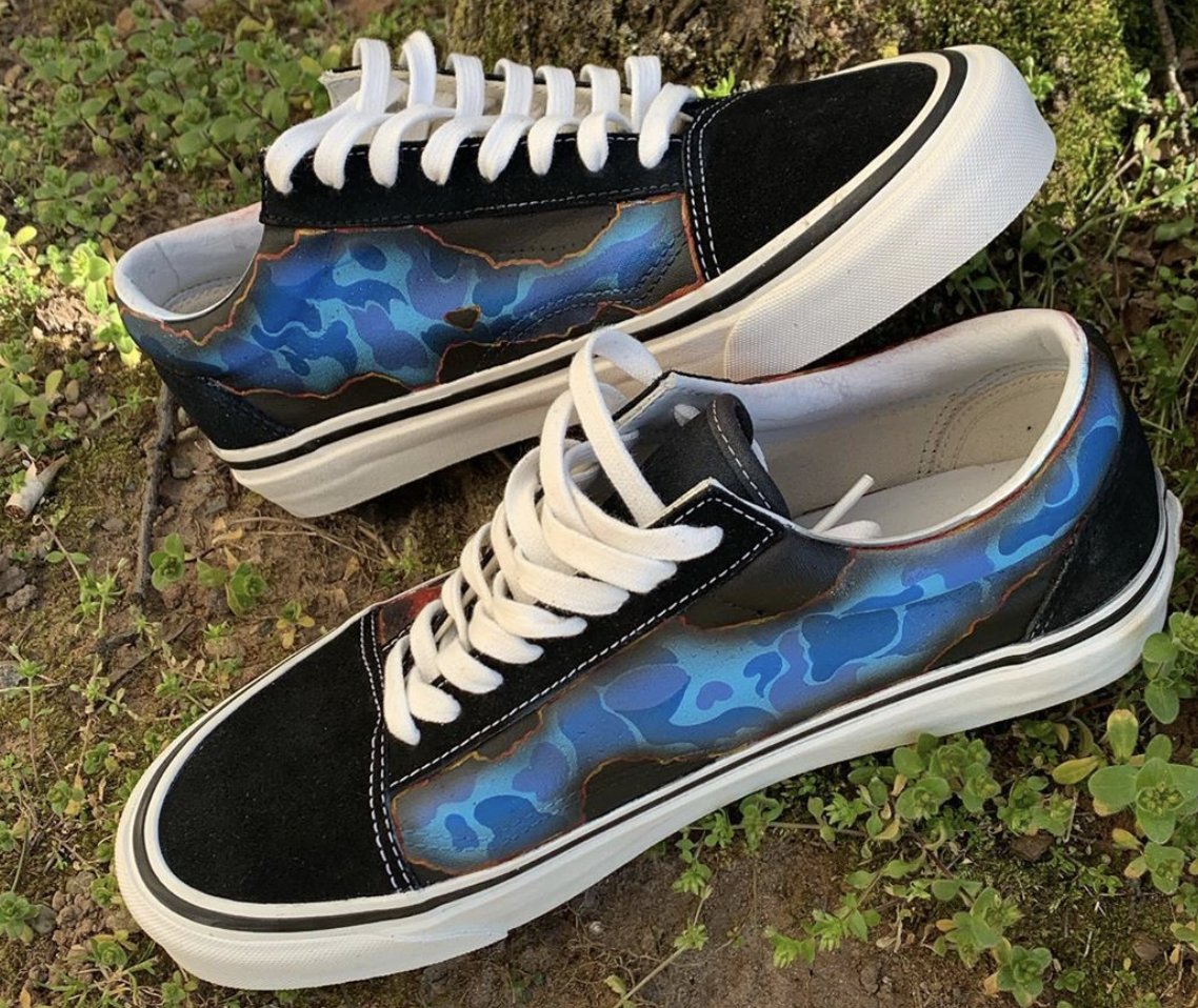 Sneaker Con on Twitter: "Burning bape vans custom by are dope here are steps how to make your https://t.co/2nm3mPTvAP https://t.co/6b0JTgZdR9" / Twitter