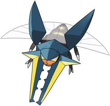 Vikavolt! This bug has the coolest wings. IT zooms and it booms- electricity that is! Bird pokemon do NOT want to mess with this bug and you don't either. Another shockingly great bug.