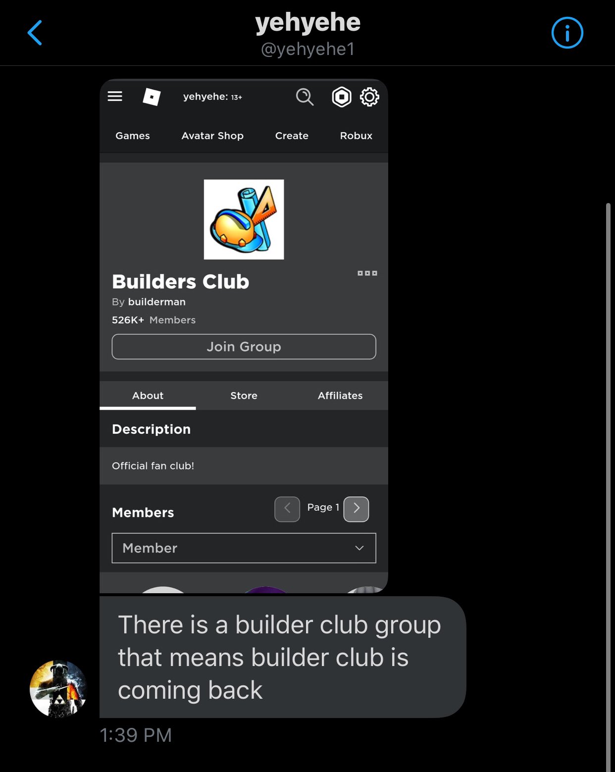 News Roblox On Twitter There Is A Builders Club Group On Roblox With 500k Could Builders Club Come Back Some Day - how to create a group on roblox without bc