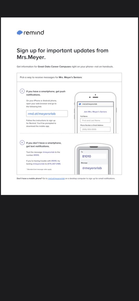 Scarlet students! Make sure you are signed up for Remind communications with your school counselor! See below for the instructions for Mrs. Yancey, Ms. Brooks, and Mrs. Meyer!