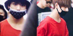 Jungkook wearing clothes styled by Taehyung [couple fits]
