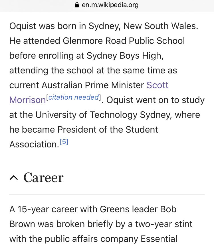 the Oquist wiki entry on school and uni ends with his student politics instead of whatever degree he was enrolled in; and is silent on whether or not he graduated.