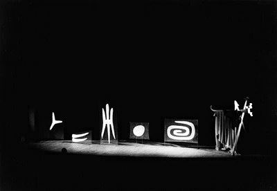 Noguchi was a fantastic modernist sculptor and designer, one of my faves. His odd, spare, surreal set designs for some of Martha Graham's most famous dances are wonderful, and just a small part of his output.