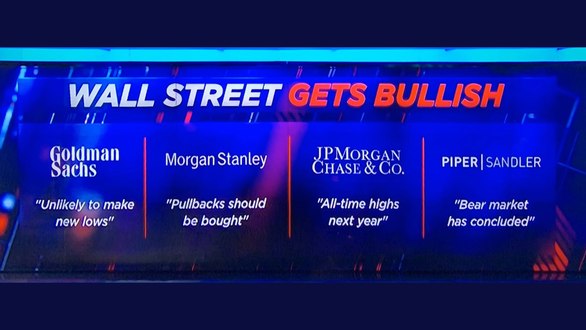 Wall Street Gets Bullish