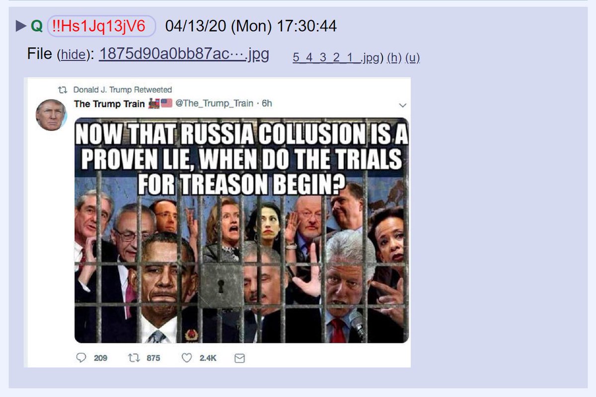 7) Q posted the meme tonight.