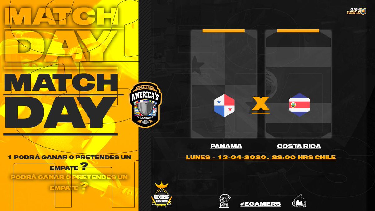 SE VIENE LO QUE ESTÁBAMOS ESPERANDO
UN JUEGO ENTRE 2 PAISES VECINOS 😱 

⏰🇨🇷8:00PM  - 🇵🇦9:00PM⏰

🇨🇷<a href="/Sel_Costa_Rica/">Team Costa Rica</a> vs <a href="/Teampanama_CR/">Selección de Panamá CR</a> 🇵🇦

🇪🇸¡EN VIVO! youtu.be/dOTSdjlk4zQ

<a href="/ClashRoyaleES/">Clash Royale ES</a> <a href="/ClashRoyale/">Clash Royale</a> <a href="/ClashRoyaleBR/">Clash Royale BR</a>
<a href="/EsportsRoyaleES/">Esports Royale ES</a> <a href="/EsportsRoyaleEN/">Clash Royale Esports</a> <a href="/eGamersGG/">eGamers 🇨🇱</a>