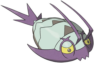 This wimpy little water pod is Wimpod. A great bug that knows not of its amazing bug potential. Team Skull sure knows it, though! Did I mention? Purple!