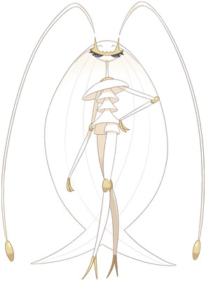 Walk, walk, fashion, baby. Pheromosa is melodrama in bug form. The second Ultra-Beast bug. It is the bug most likely to kill the runway. A fashion icon of the bug world and absolutely perfect at it.