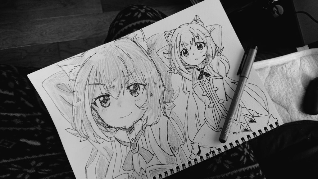 このにやけるキャルちゃん、かわええ( 〃▽〃)
勢いで描いてしまったw 