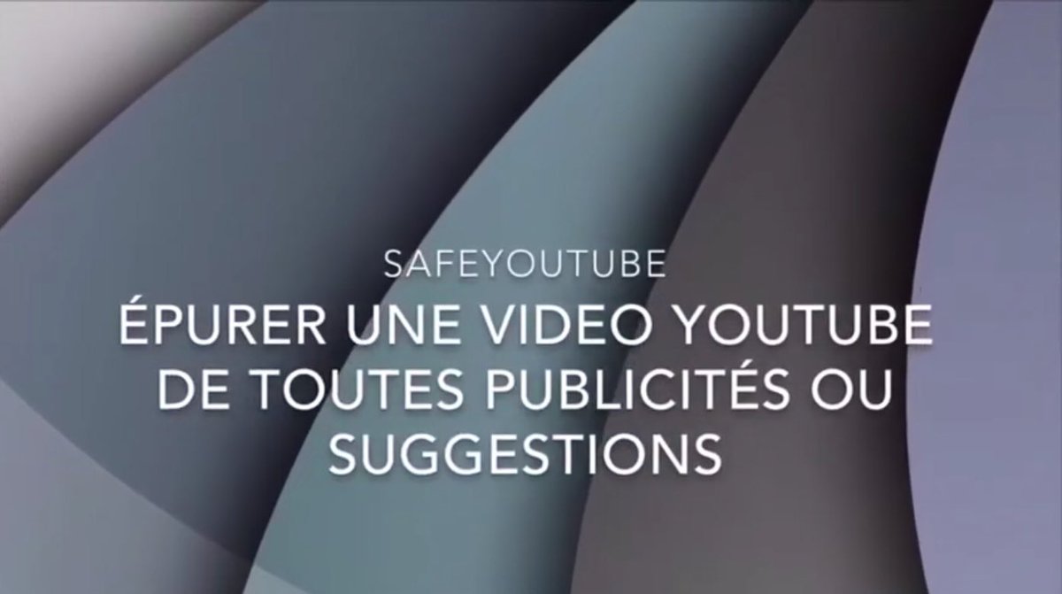 ValeriePerreaut's tweet photo. Vous connaissiez ViewPure ? Et bien voici Safeyoutube, la même chose, mais en mieux ! Pour épurer des vidéos YouTube et les rogner.
https://t.co/BwotFKbW15
(Si vous avez appris quelque chose, vous pouvez vous abonner à ma chaîne) https://t.co/eBeqKy7vzN