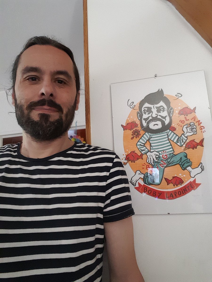 fcouchet's tweet photo. Je suis prêt pour le #Printival, festival autour de Bobby Lapointe, initulé cette année « Printi'PlusJoliQueJamais », en direct depuis chez nous https://t.co/6A7QYmq6bC https://t.co/yjiMFFQbEk