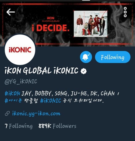 3.TWITTER Check out iKON GLOBAL iKONIC ( @YG_iKONIC):  https://twitter.com/YG_iKONIC?s=09 Follow, Retweet, Like + Mention  @YG_iKONIC ( in other words tag their account regularly when creating iKON related tweets and always reply to their post.)