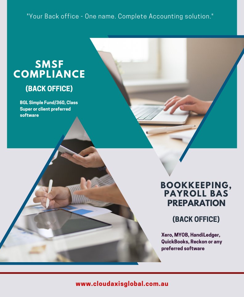 cloudaxisglobal's tweet image. Planning to Outsource #Accounting Services?

Your Search Ends Here! Minimize the cost of accounting tasks such as #Payroll, #Bookkeeping, #SMSF Compliance &amp;amp; #BAS Preparation, #Taxation Planning with the CloudAxisGlobal&apos;s accounting outsourcing support.

cloudaxisglobal.com.au