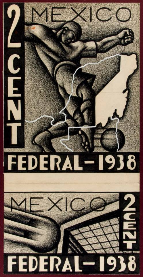 Hombre con balón de futbol | Francisco Eppens, 1938