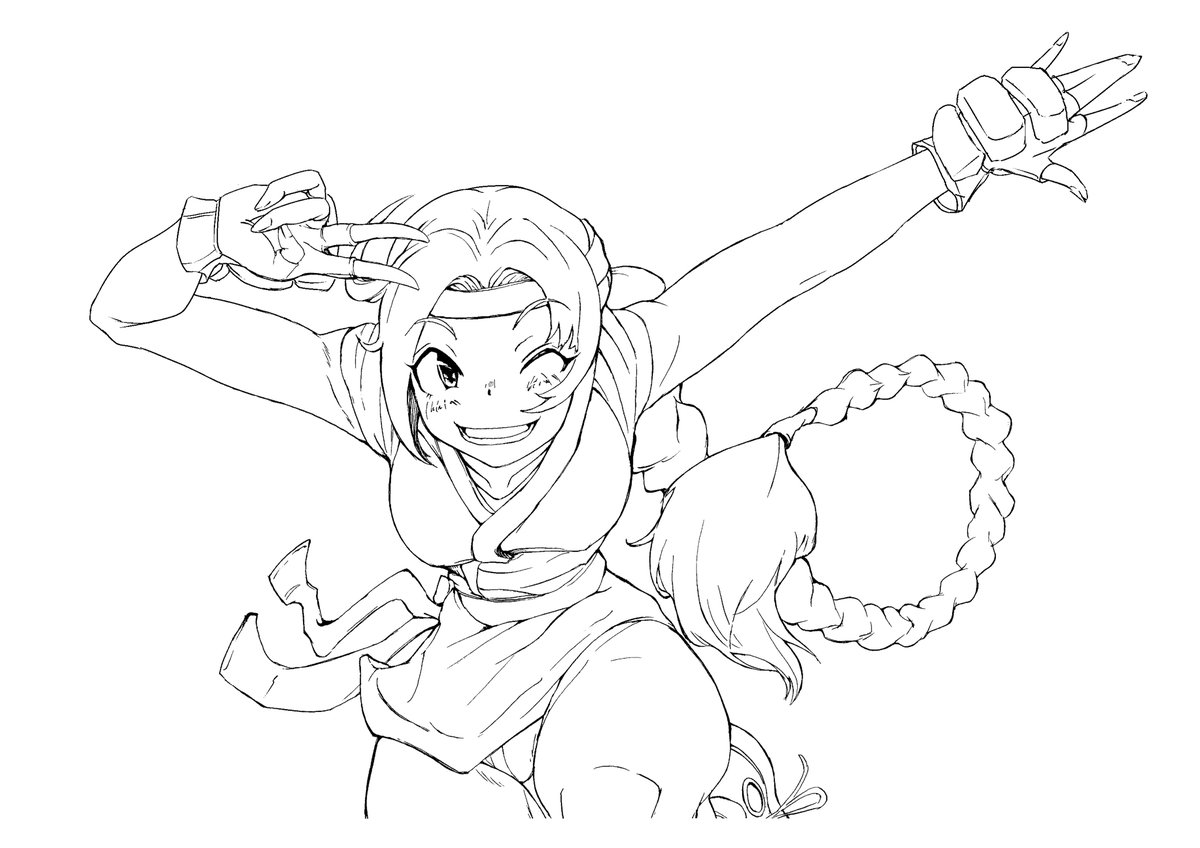 けんけん V Twitter ユリの線画 Kof ユリ 絵 ゲーム キャラクター 主人公 ロング イラスト デジタル らくがき 女子 Snk 格ゲー 少女 お絵描き 絵描きさん応援 絵描きさんと繋がりたい モノクロイラスト 芸術同盟 線画ギャラリー 過去絵 版権