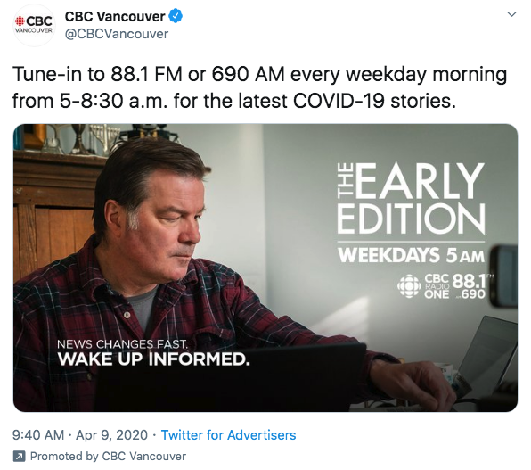 Johnny-Cash-grey-sideburns-era sponsored tweet promoting  @CBCStephenQuinn's show needs to be addressed by the man, when he comes around. @VancityReynolds is a new follower of Quinn's, here's hoping he'll weigh in.Yay or no to this look? I say yay. I'm not a total monster. 