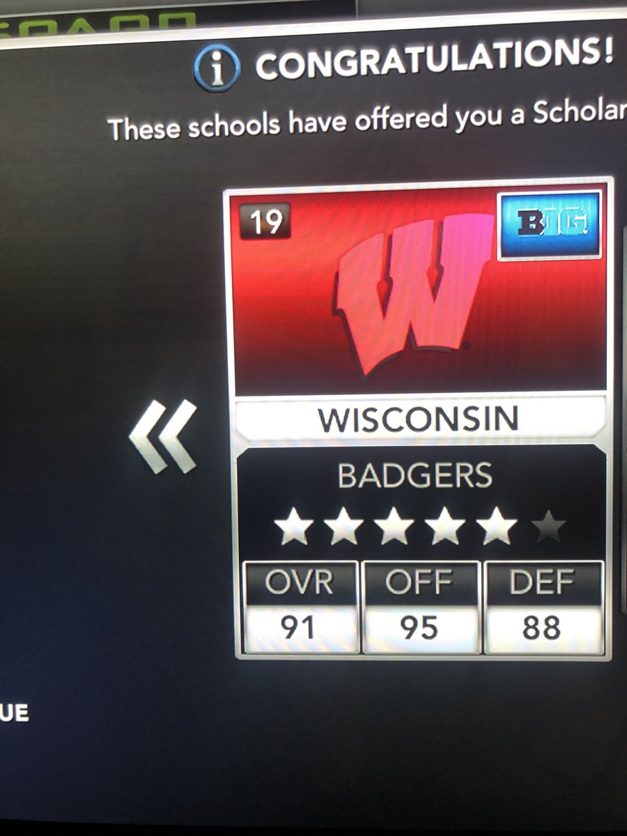 TommyCorona19's tweet photo. Blessed to receive my 2nd offer from @BadgerFootball #all4pops https://t.co/cZ2crlGq3Z