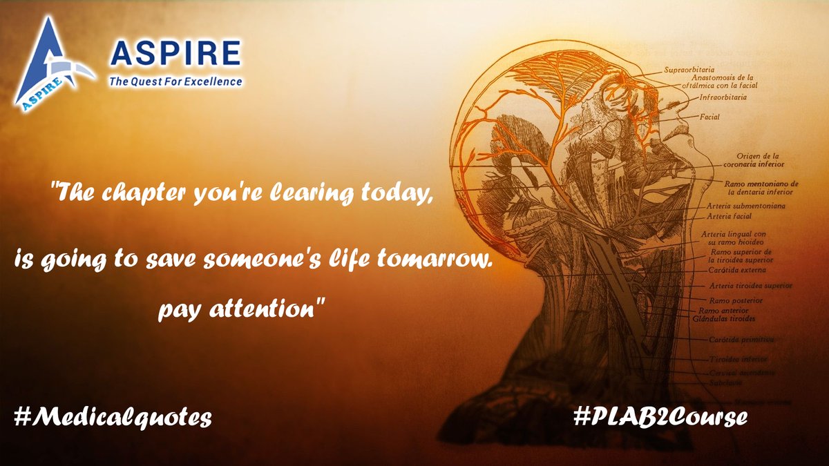Aspire2plab's tweet photo. #Medicalquotes #tuesdayquotes #PLAB2exam #PLABcourse #PLABtraining #aspire2plab #plab2inuk #plab2course #plab1 #PLABonline #PLAB2 #PLABexam #PLAB2Preparation #doctor #medical #GotAspirEd #Unscripted #abmacademy #drankurgarg #drnikhilrao #ankhil https://t.co/Y44spZPlyU