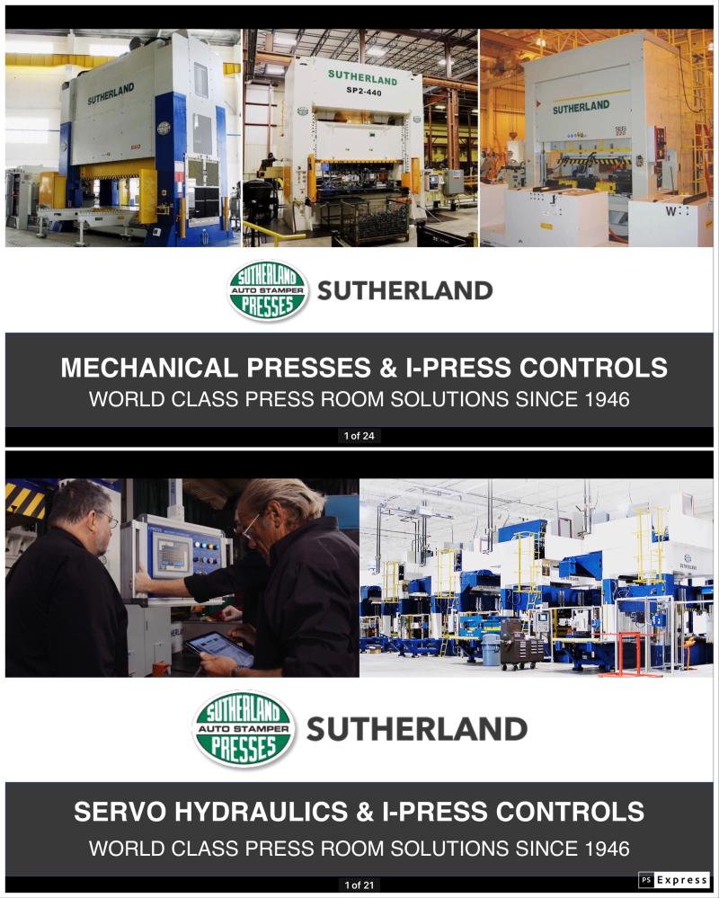 SutherlandPress's tweet photo. We continue to strive to educate our customers on new technology for your press rooms. During this time of CV-19 and stay at home rules our team is refreshing many of our documents and systems.

Mechanical Press Technology: https://t.co/YIAmTZE4g9 https://t.co/wuxb5g5IY3