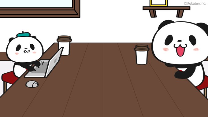 楽天 お買い物パンダ カフェ Zoom バーチャル背景画像 動画まとめ Zoom Background