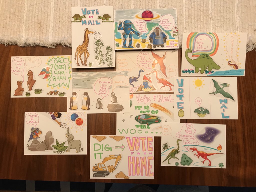 rojas_moretti's tweet photo. Sent today to Miami-Dade dems. Vote by mail!
#PostcardsToVoters https://t.co/akz9WvL0eU