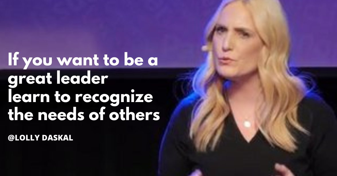 LollyDaskal's tweet photo. If you want to be a great leader 
Learn to recognize the needs of others 
~@LollyDaskal https://t.co/ppfSHzIgez #Leadership #Management #TedTalk #Tedx #Speaker https://t.co/H9p5MyLnPB