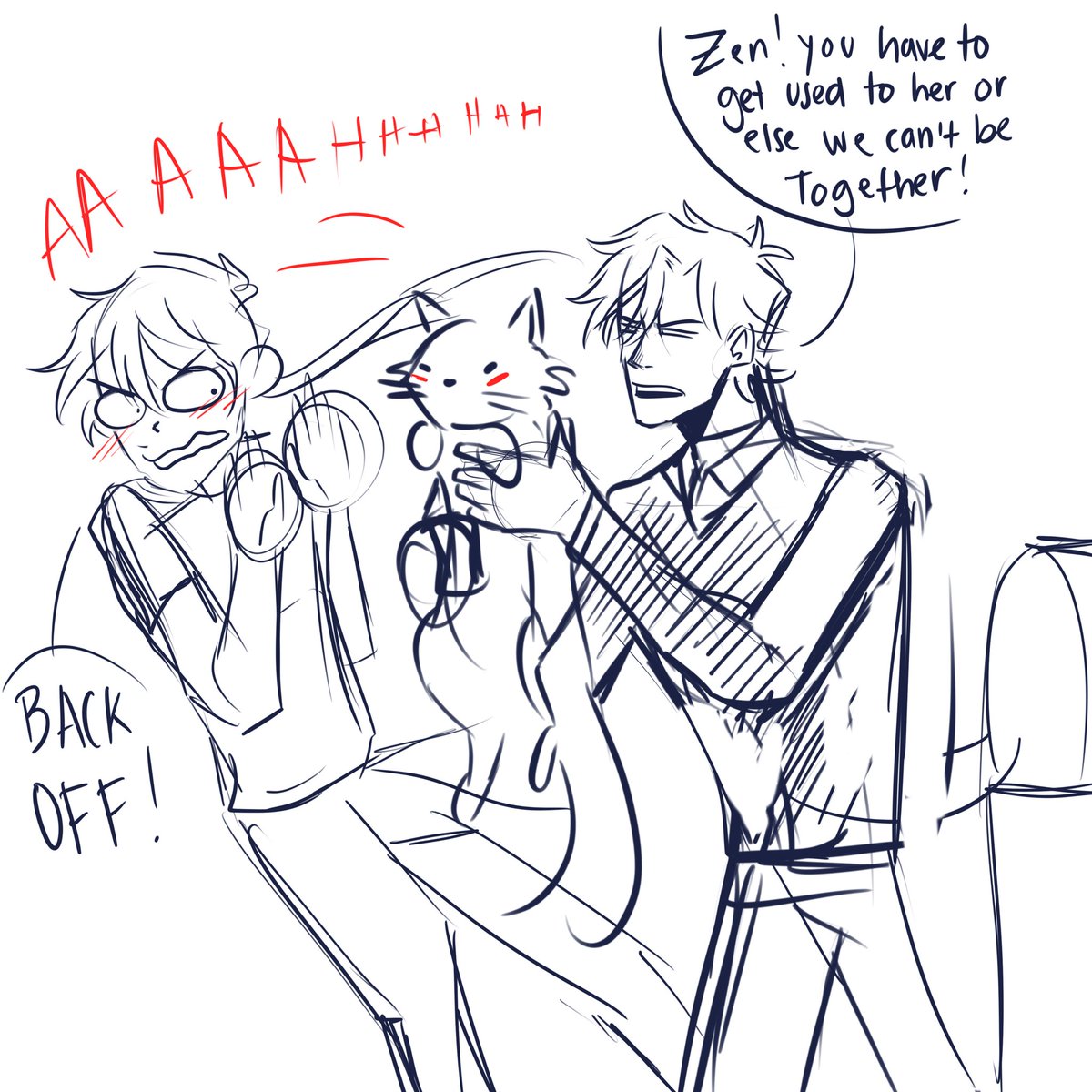 doikid's tweet photo. Jumin doesn’t understand that you can’t just get over an allergy. #juzen #zumin #juminxzen https://t.co/9x6HUs5CQ9