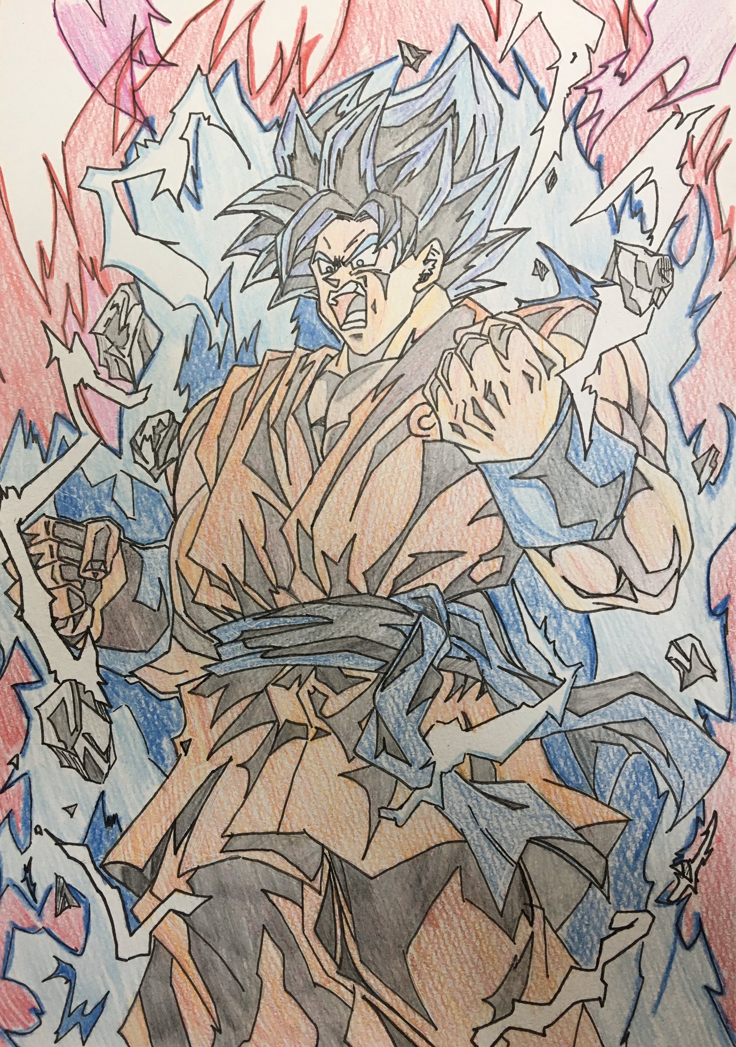 よねざわ Sdbh 界王拳 これがオラの奥の手さッ Dragonball ドラゴンボール 超サイヤ人ブルー界王拳 T Co trgmggfo Twitter