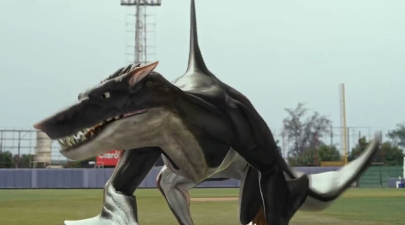 Vayuさんのツイート サメ映画オススメなのを シャークトパス Vs 狼鯨 原題sharktopus Vs Whalewolf 15 この作品のキモはマッドサイエンティストねーちゃんによって生み出された人間 狼 鯱 鯨 のキメラ 怪獣映画のようなノリになっております 元の人間の