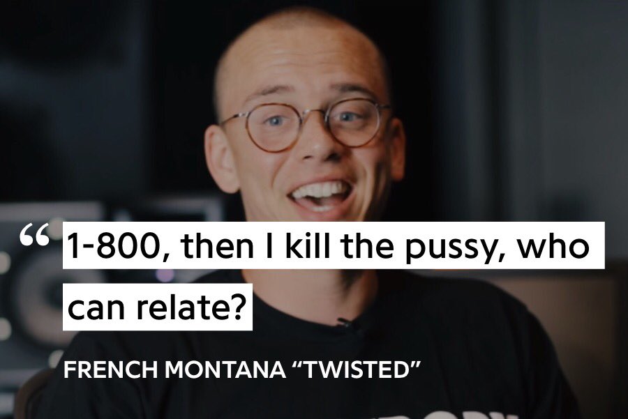 Not enough people talk about how Logic made a song pandering to depressed, suicidal listeners only to then write several bars making light of the song and the issues it was apparently addressing to flex his own ego. https://twitter.com/greatpizzayt/status/1249907636176371712