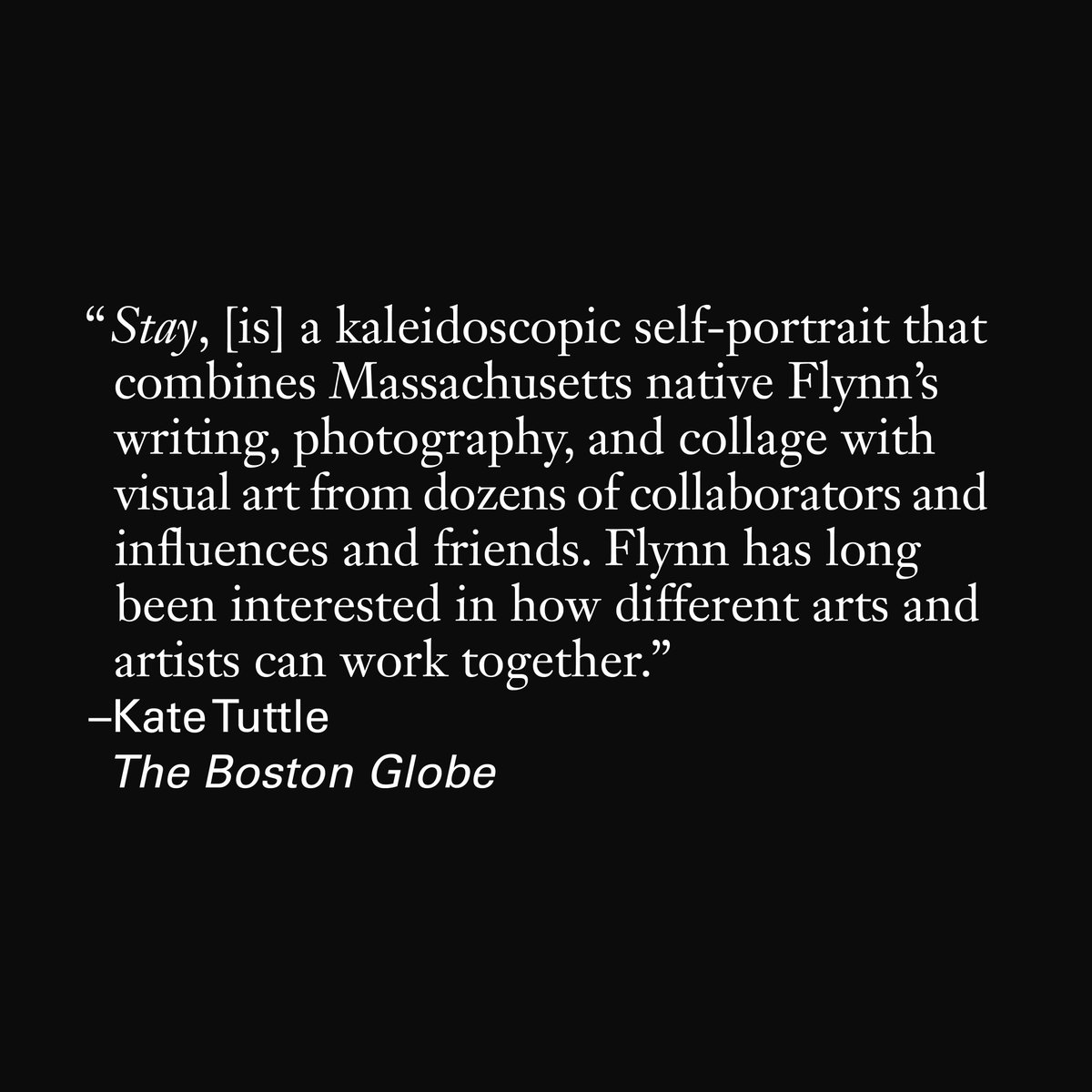 ZE_Books's tweet photo. Noting @_nick_flynn_'s long-held interest in how "different arts and artists can work together," @KateKilla (@BostonGlobe) calls #STAY "a kaleidoscopic self-portrait."
https://t.co/Gsnewp6s75
#NickFlynn #Stay #KateTuttle #BostonGlobe #ZEBooks #WITHProjects #nectarliterary https://t.co/GcdK2aMp3q