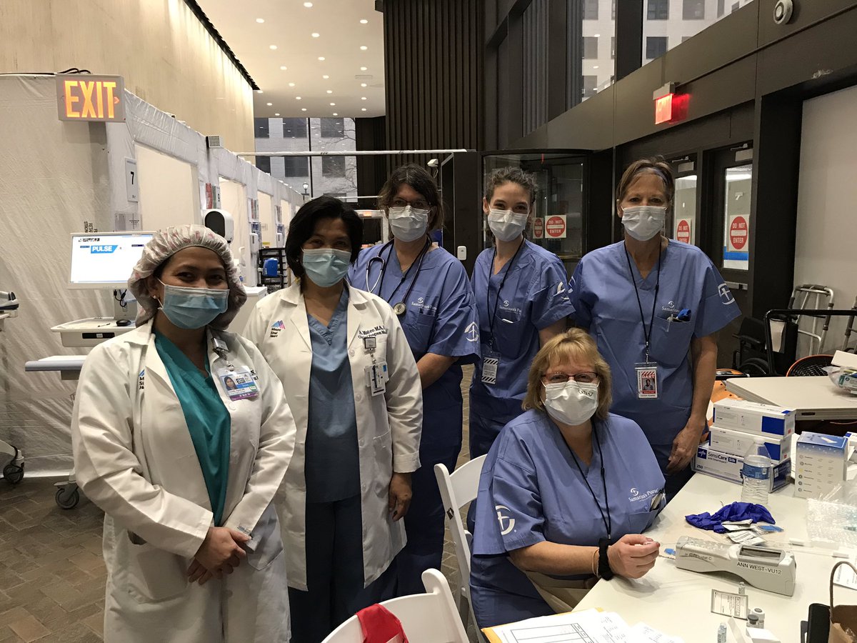 Mount Sinai Hospital. In partnership with Samaritan’s Purse, officially opened the newly converted patient areas in Annenberg Lobby.  Earlier today, RNs getting their full share of POCT competency/Alaris pump training from  <a href="/aguila_dorothy/">Dorothy Aguila</a> <a href="/AngelicaMateoRN/">Angelica Mateo</a>