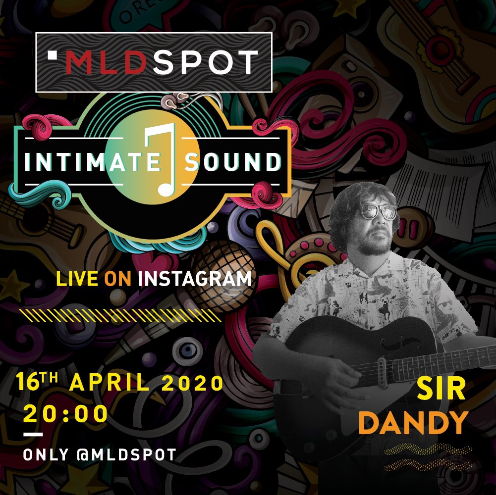 MLDSPOT's tweet photo. Selain kita bakal jamming online di #MLDSPOT #INTIMATESOUND Live on Instagram, Sir Dandy juga bakal nyeritain apa aja sih aktivitas #DIRUMAHAJA versi dia!
Nonton dan bikin lirik kreatif dengan tema #DIRUMAHAJA, dan menangkan hadiahnya, Bro!
#INSPIRINGLIFESTYLE #TASTETHEMUSIC https://t.co/JHzSleYAl1
