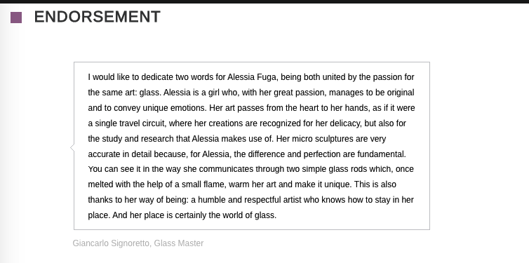 alessia_fuga's tweet photo. I would like to heart warmly thank the great glass master Giancarlo Signoretto for the wonderful words of endorsement he spent for me!
#alessiafuga #venice #muranoglass #glassartist #veniceglassartist #muranoglassartist #glassart
#glassmaster #giancarlosignoretto https://t.co/HBno718pbY