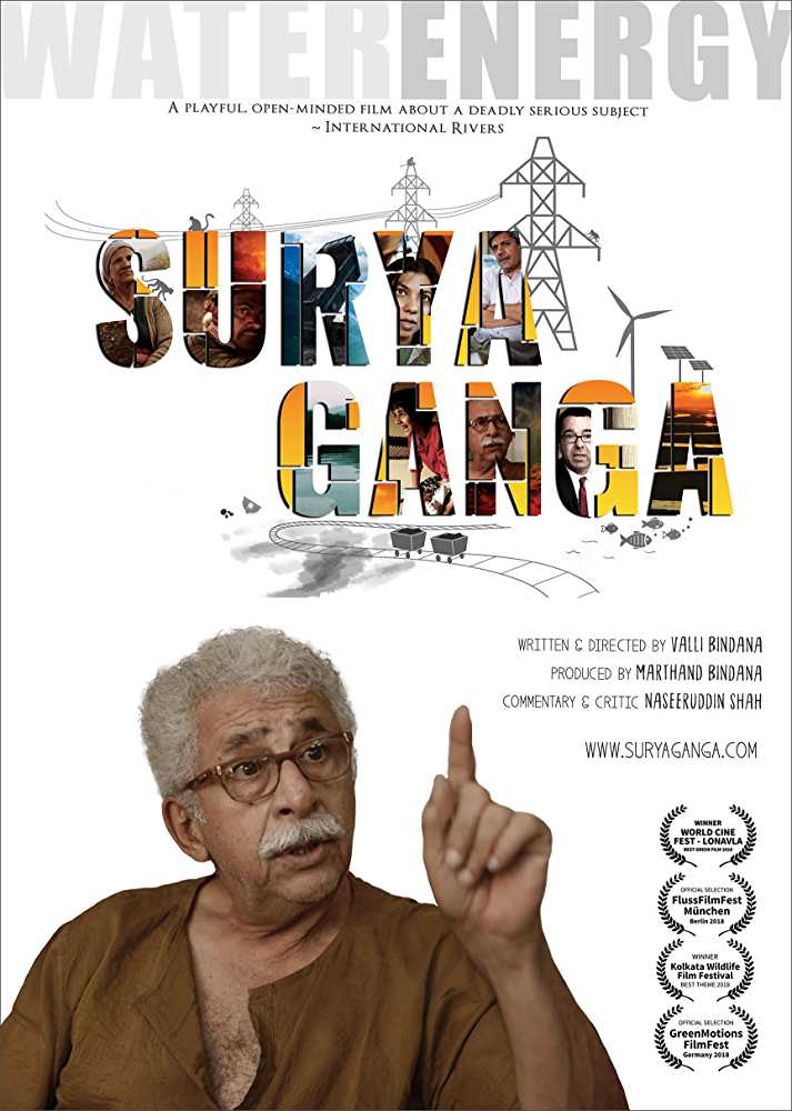  #SuryaGanga /  #SunGanges (2018) by  @vallibindanaz and  @martanz, narrated by  #NaseeruddinShah, it connects the dots between vanishing rivers, massive energy projects and the quiet rise of renewable energy.Streaming on  @NetflixIndia.