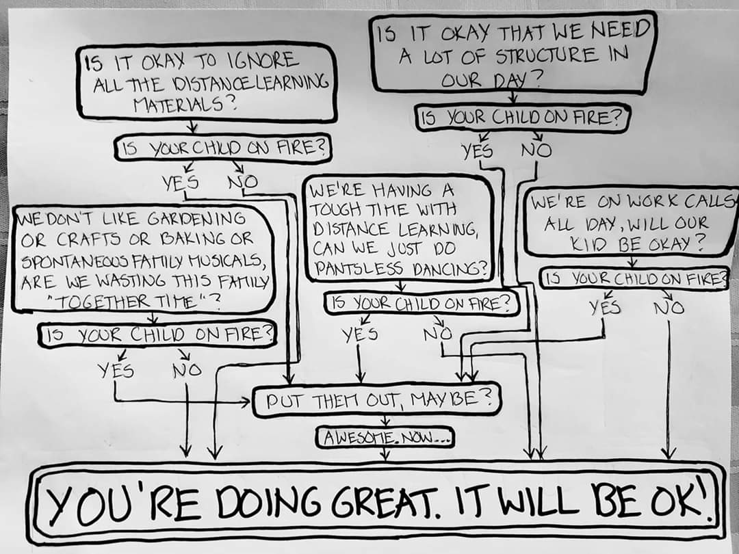 I sent the following out to the parents and caregivers in my class today, including this picture I posted earlier this morning. 

Hi there families, 

The attached picture is floating around in teaching circles and I am attaching it to this message for a reason.