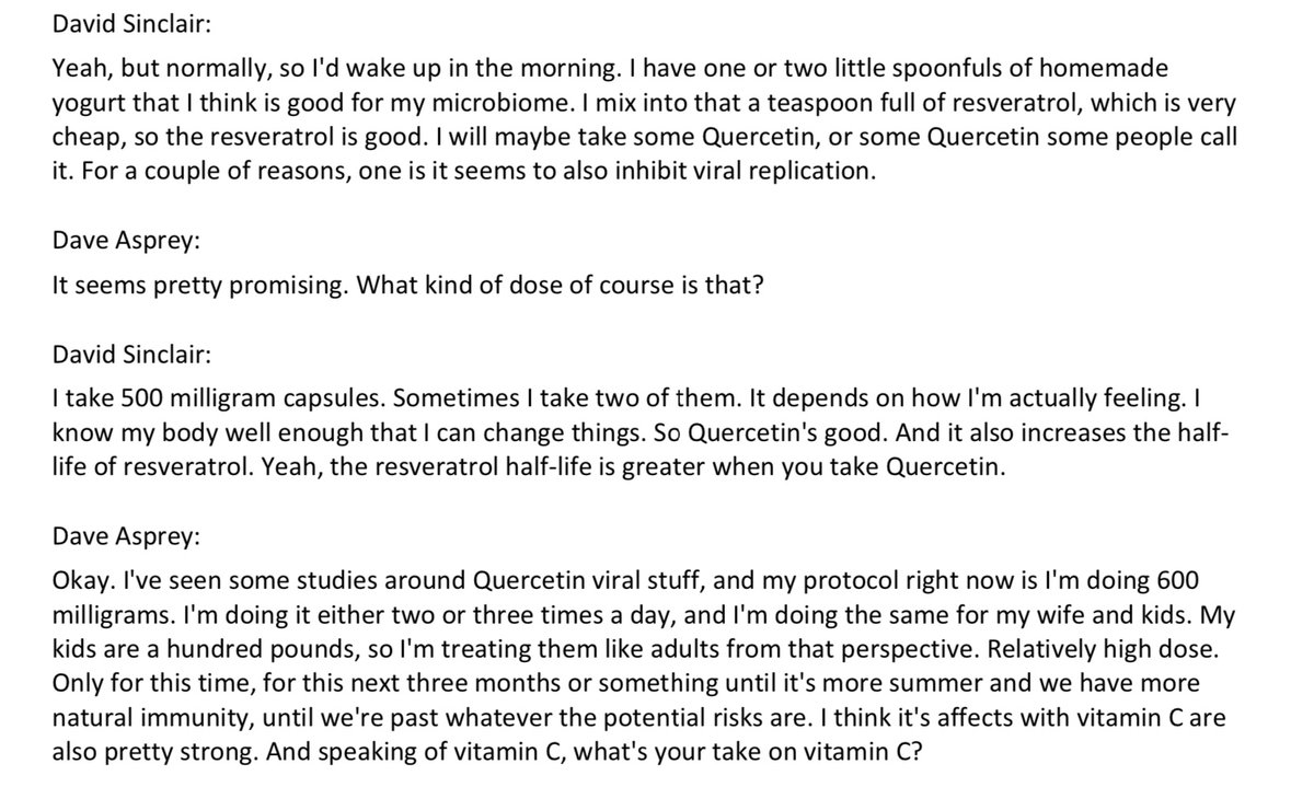 57. It also part of the daily regimen by Harvard Researcher, David Sinclair.  https://blog.daveasprey.com/wp-content/uploads/2020/03/How-Harvard-Researcher-David-Sinclair-and-Dave-Asprey-Manage-COVID-19-Risk-–-681.pdf