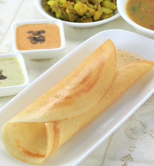 Rava Dosa Or plain Dosa