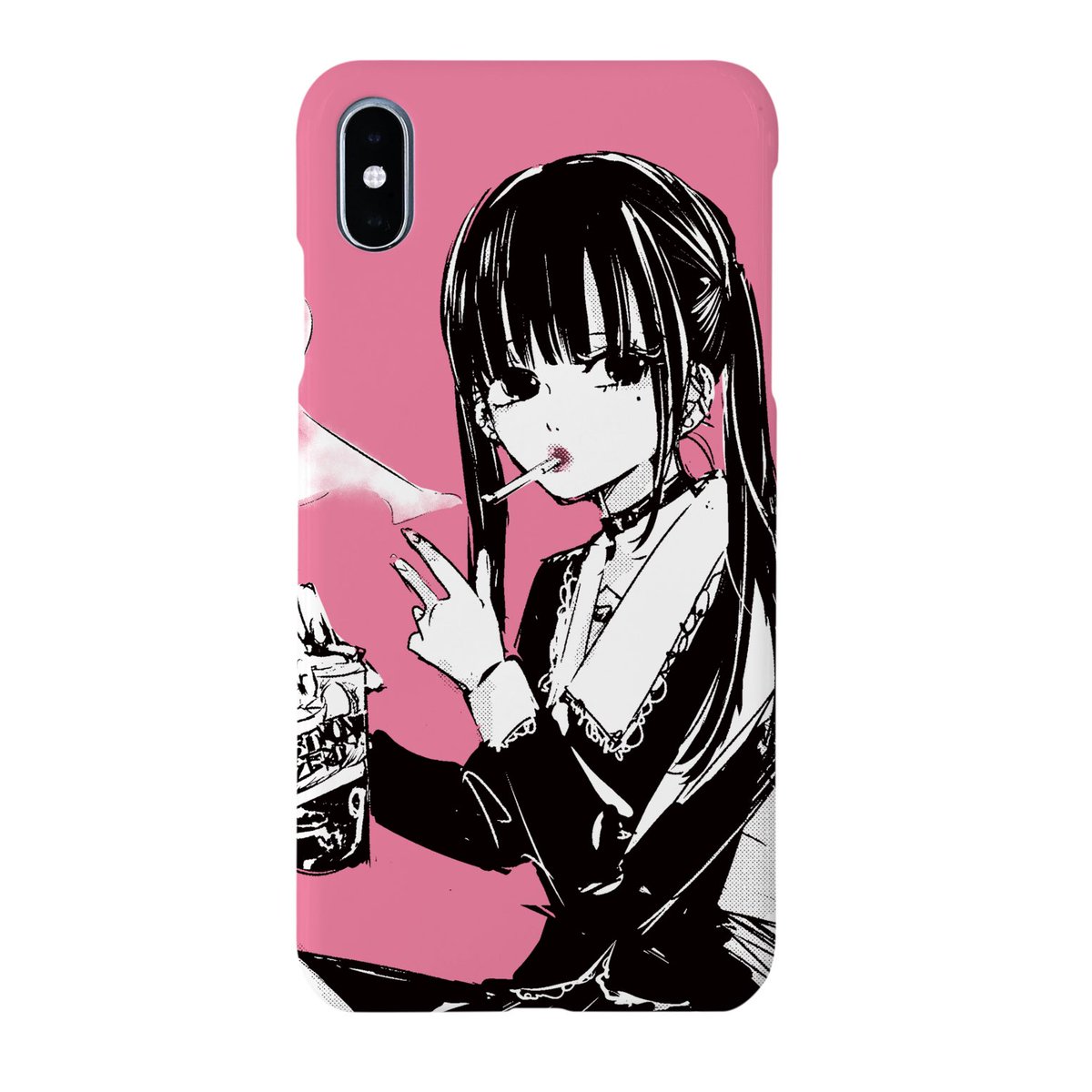 をのひなお 女の子のイラストのiphoneケースが欲しいとメールを頂いたので グッズを色々作ってみました T Co 6pvtbqt3zs 明日カノ以外のオリジナルイラストになります