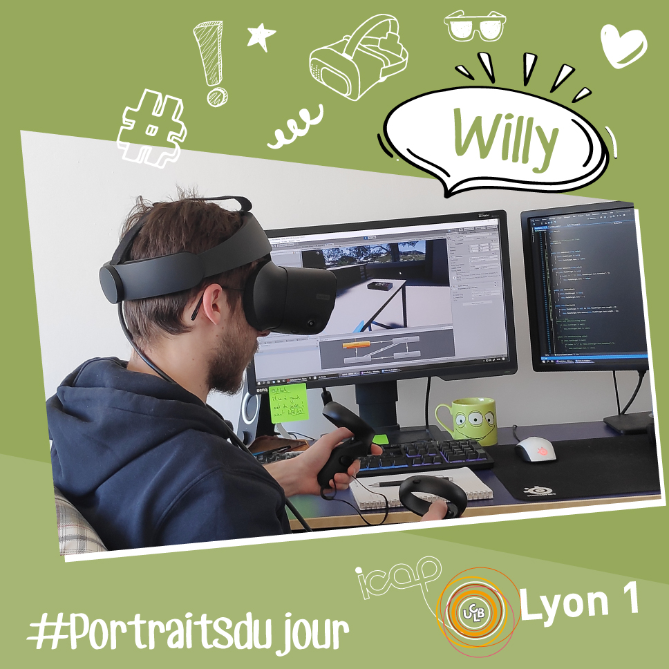 ICAP - Lyon 1 (@icap_lyon1) on Twitter photo iCAP l'activité continue
#confinement #projetsencours #portraitsdujour <a href="/UnivLyon1/">Université Lyon 1</a>
Agathe jongle entre tutoriels et ateliers vidĂ©o, Willy continue le dĂ©veloppement de projets en rĂ©alitĂ© virtuelle et Jean-Yves sâoccupe de la gestion administrative des clients extĂ©rieurs ï iCAP l'activitĂ© continue
#confinement #projetsencours #portraitsdujour <a href="/UnivLyon1/">Université Lyon 1</a>
Agathe jongle entre tutoriels et ateliers vidĂ©o, Willy continue le dĂ©veloppement de projets en rĂ©alitĂ© virtuelle et Jean-Yves sâoccupe de la gestion administrative des clients extĂ©rieurs ï