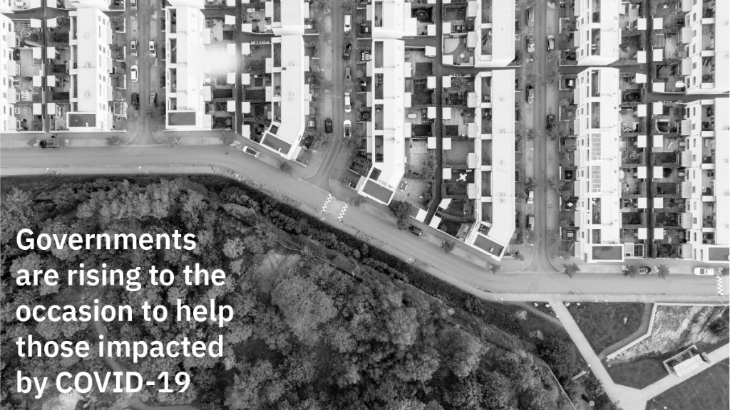 Bird's eye view of city