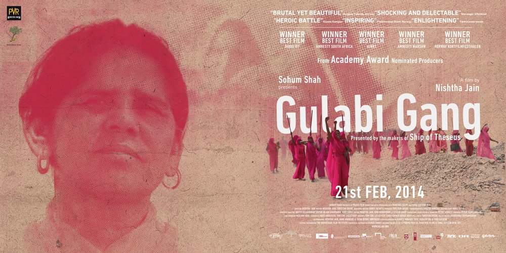 Women of the Gulabi Gang empower themselves and fight against gender violence, caste oppression and corruption. #GulabiGang (2012) by  #NishthaJain.Buy/Rent :  https://vimeo.com/ondemand/gulabigang
