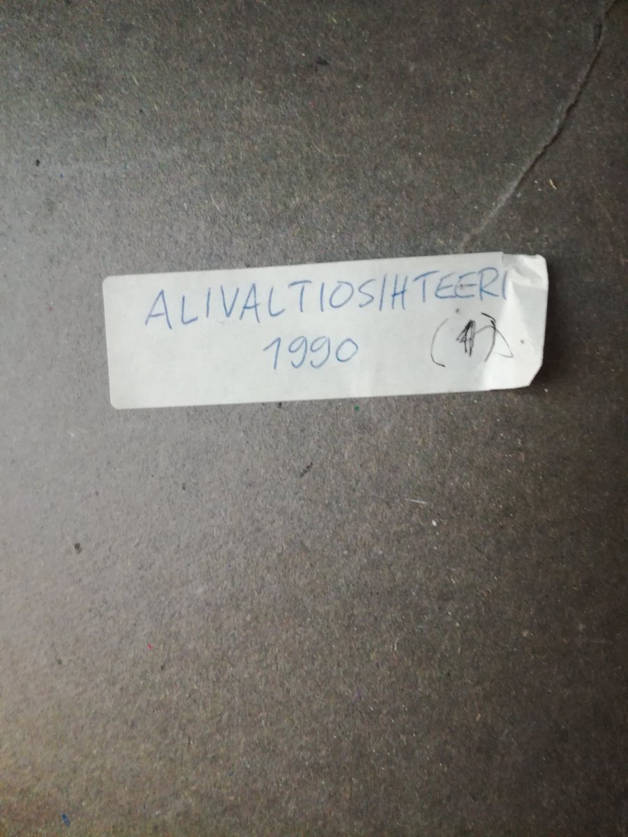 Alkkarit's tweet photo. Mappi n:o 1. 
#alivaltiosihteeri #alivaltiosihteeri30vuotta #suomenvirallinenohjelma #mappi #A4 #radiomafia https://t.co/IRlgJUkm2i
