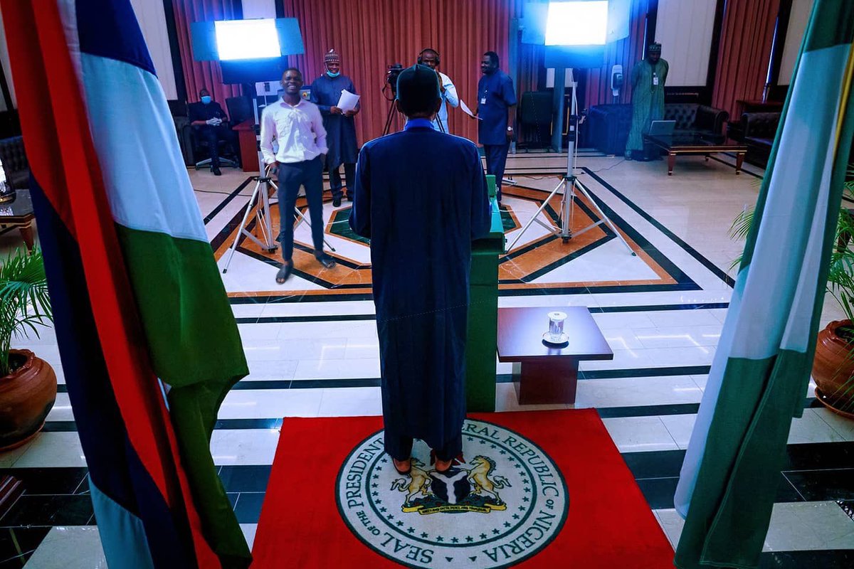 Is it really right for President Buhari to wear pam slippers to address a whole nation instead of shoes? #BreakingNews