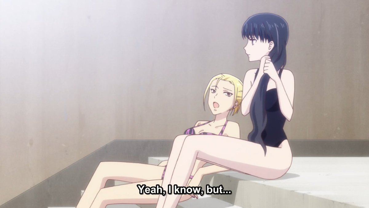 There's not much of any "fanservice" in Fruits Basket, but like it here just because seeing Uotani and Hana in a more feminine light was a welcomed change. Also, boobs.  #StrangeWaves