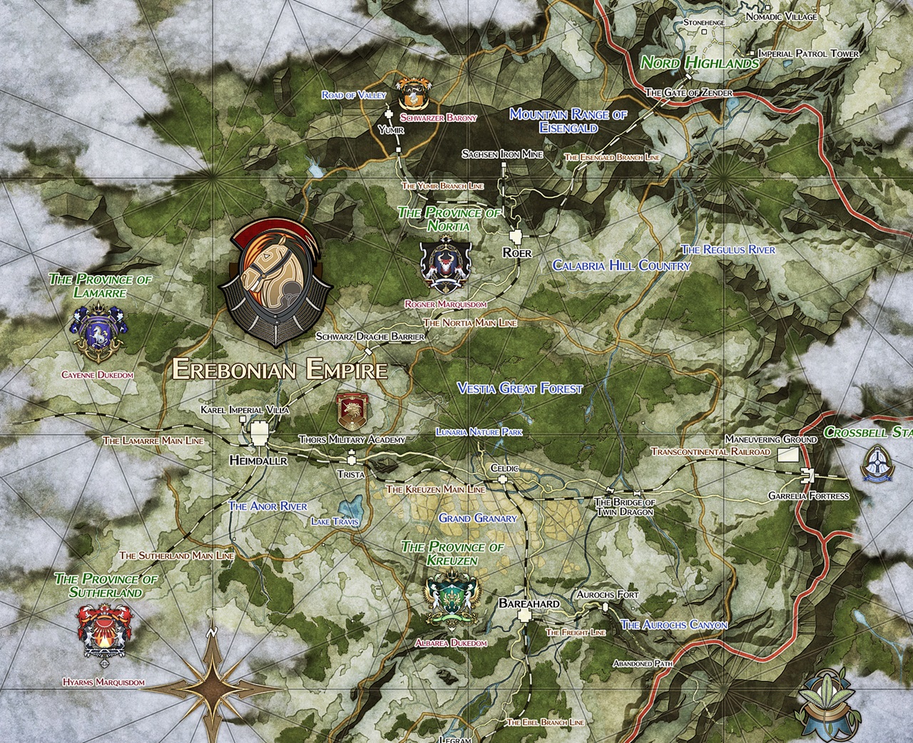 日本ファルコム Sur Twitter エレボニア帝国 創の軌跡 T Co Wqhmkeqgeh ゼムリア大陸西部に位置する 大国 帝国全土を覆った災厄 巨イナル黄昏 の影響により世界大戦という事態が引き起こされてしまったが 生還したオリヴァルト皇子率いる 光まとう