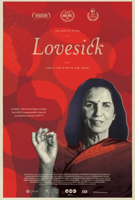  #Lovesick (2018) by  #AnnSKim and  #PriyaGiriDesai, a documentary feature about matchmaking for people living with HIV, featuring Dr Suniti Solomon.Streaming on  @NetflixIndia.