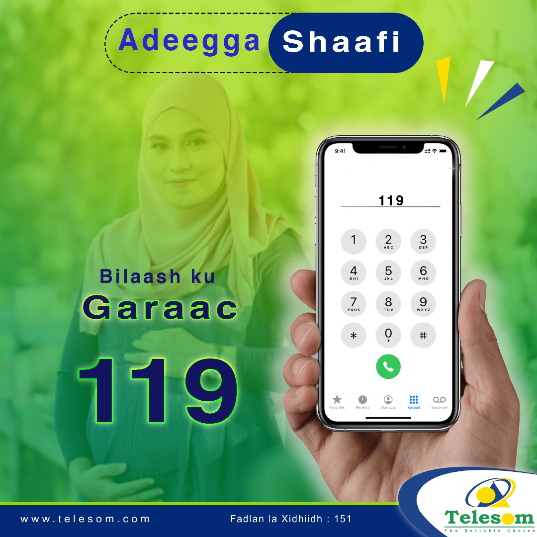 Telesomcompany's tweet photo. Adeega SHAAFI waa Adeeg Hooyadda ka siinaya macluumad caafimaad marxaladaha uurka ka hor iyo kadib.

#shaafi waa BILAASH 
#tayowaatelesom https://t.co/hEoYIhQjfk