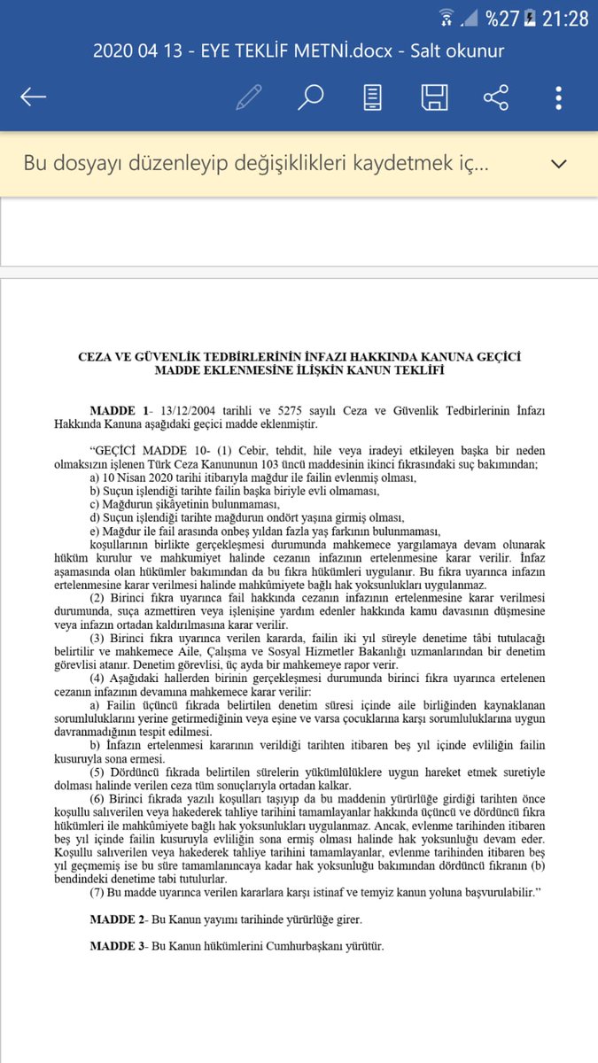 #CocukİstismarınınAffıOlamaz
Bu TBMM de bu taslağı hazırlayanlara sormak lazım 13 yaşında kızınız var mı?